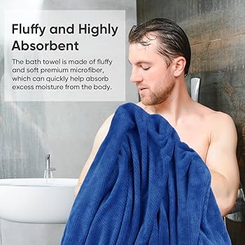 Amazon.com: HOMEXCEL Bath Towels Pack of 2, (27 x 54 Inches